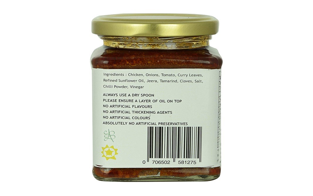 The Pickled Chick Chicken Balchao Spread    Glass Jar  250 grams
